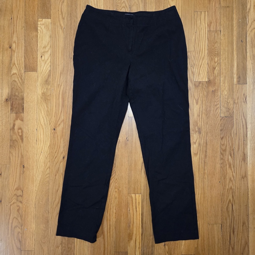 Chicos Casual Ultimate Fit Ankle Pant In Black Size 1 Medium‎ US